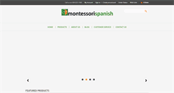 Desktop Screenshot of montessorispanish.com